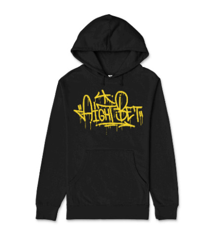 AIGHT BET YELLOW LOGO HOODIE